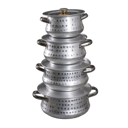 Designed Serving Pot with Handle 4 Pcs Set ALJERAIWI