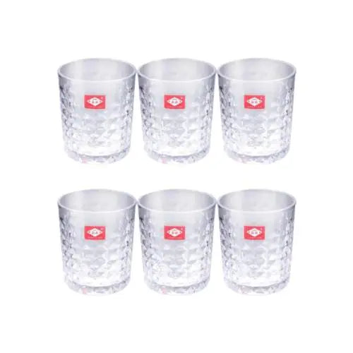 6 Pcs Water Glass 300 ML ALJERAIWI