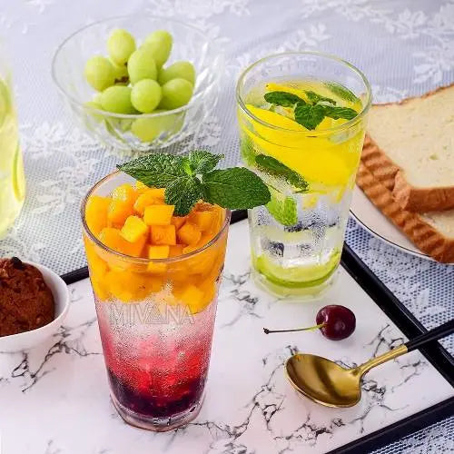 6 Pcs Water Glass 370 ML ALJERAIWI