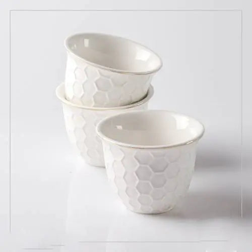 Arabic Coffee Cup 6 Pcs Set - 80 ml ALJERAIWI