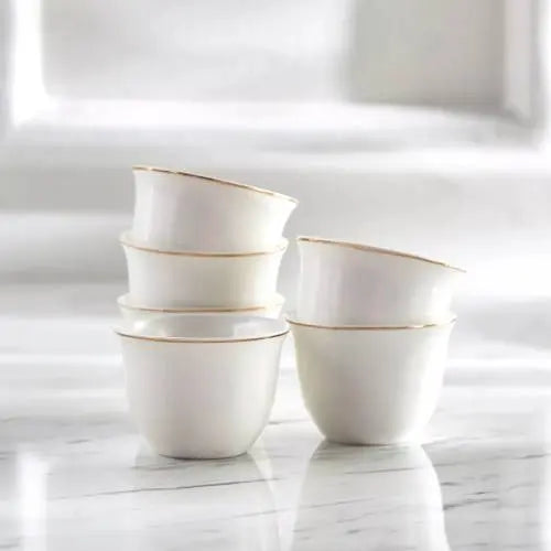 Arabic Coffee Cup 6 Pcs Set - 80 ml ALJERAIWI