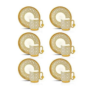 Cup and Saucer 6 Pcs Set - 80 ml ALJERAIWI