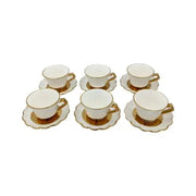 Cup and Saucer 6 Pcs Set - 200 ml ALJERAIWI