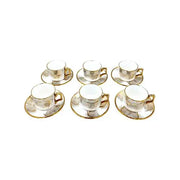 Cup and Saucer 6 Pcs Set - 200 ml ALJERAIWI