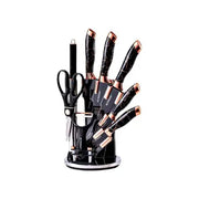 9 Pcs Knife Set with Rotating Holder ALJERAIWI