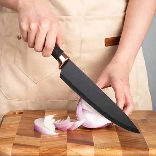 9 Pcs Knife Set with Rotating Holder ALJERAIWI