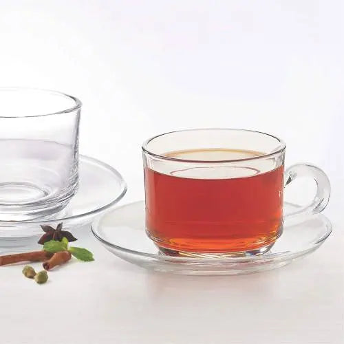 Cup and Saucer 6 Pcs Set - 200 ML ALJERAIWI