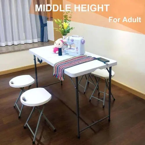 Portable Folding Table 48*24*23 Inch ALJERAIWI