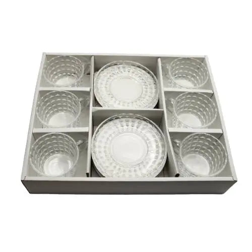 Cup and Saucer 6 Pcs Set - 180ML ALJERAIWI