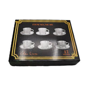 Cup and Saucer 6 Pcs Set - 150Ml ALJERAIWI