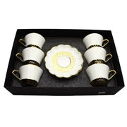 Cup and Saucer 6 Pcs Set - 200 ml ALJERAIWI