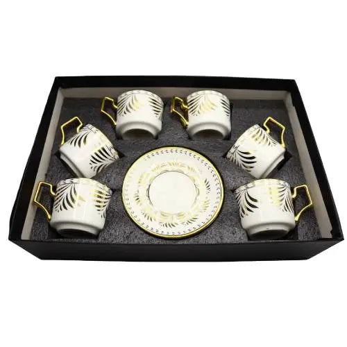 Cup and Saucer 6 Pcs Set - 200 ml ALJERAIWI
