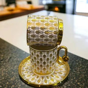 Cup and Saucer 6 Pcs Set - 80 ml ALJERAIWI