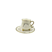 Cup and Saucer 6 Pcs Set - 80 ml ALJERAIWI