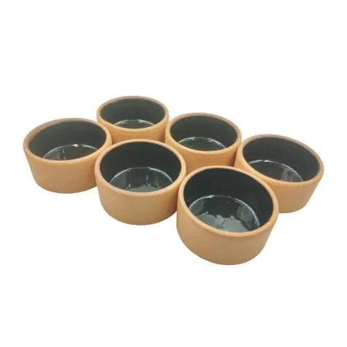 Pottery Bowl Assorted Set of 6 Pcs - 7CM ALJERAIWI
