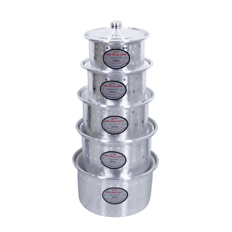 Ordinary Cooking Pot with Design Set Of 5 ALJERAIWI