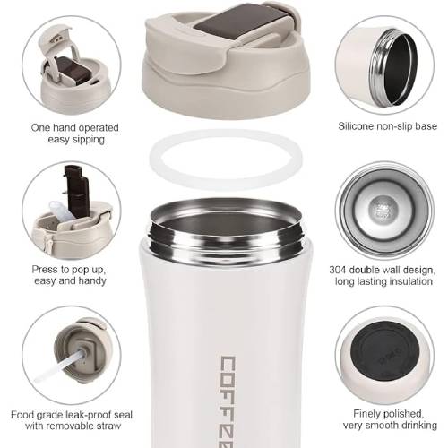Stainless Steel Coffee Cup 460 ML