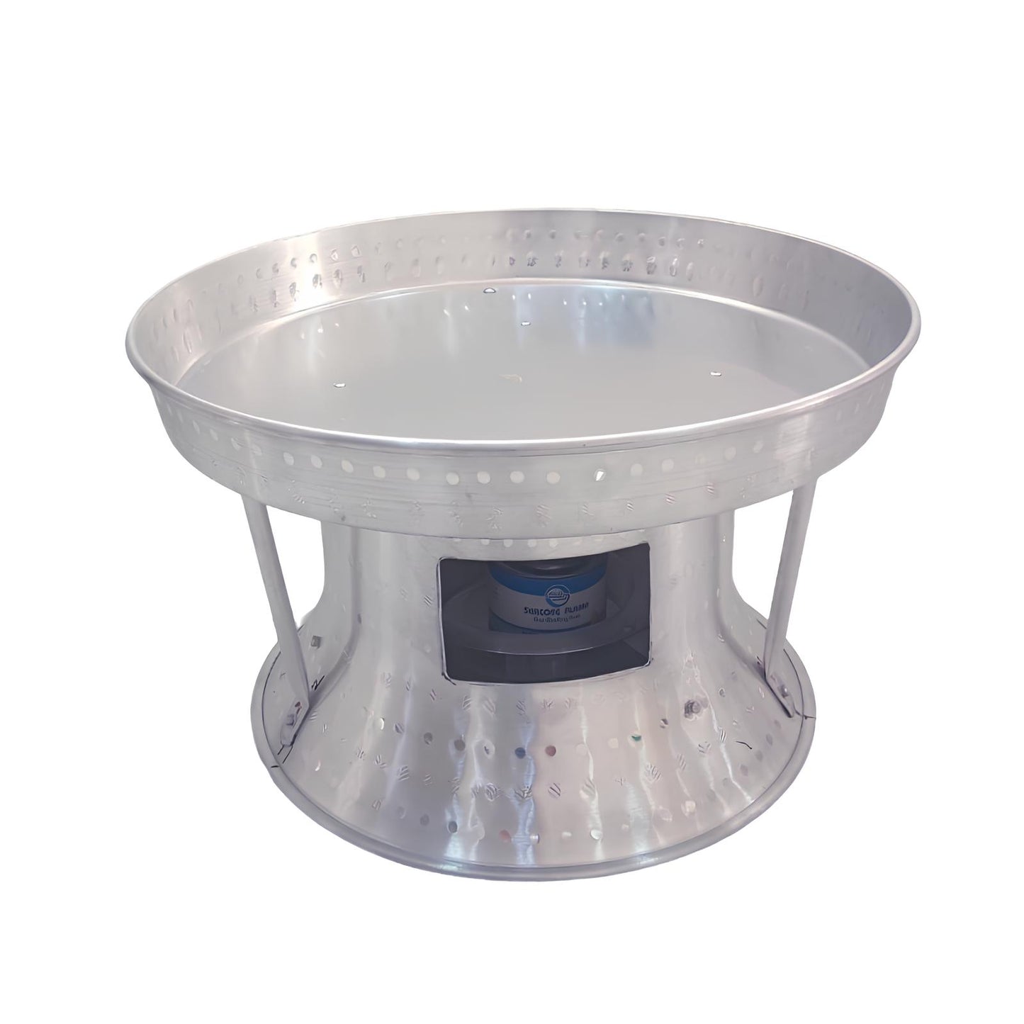 صينيه بكرسى منقوش بغطاء مع سخان