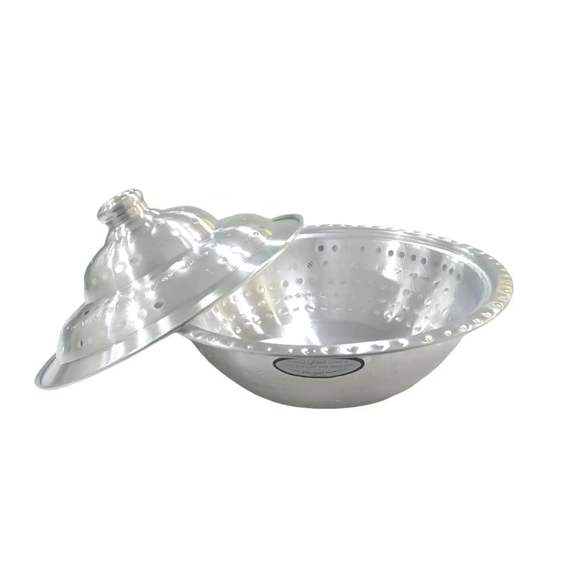 Designed Aluminum Bowl with Cover ALJERAIWI