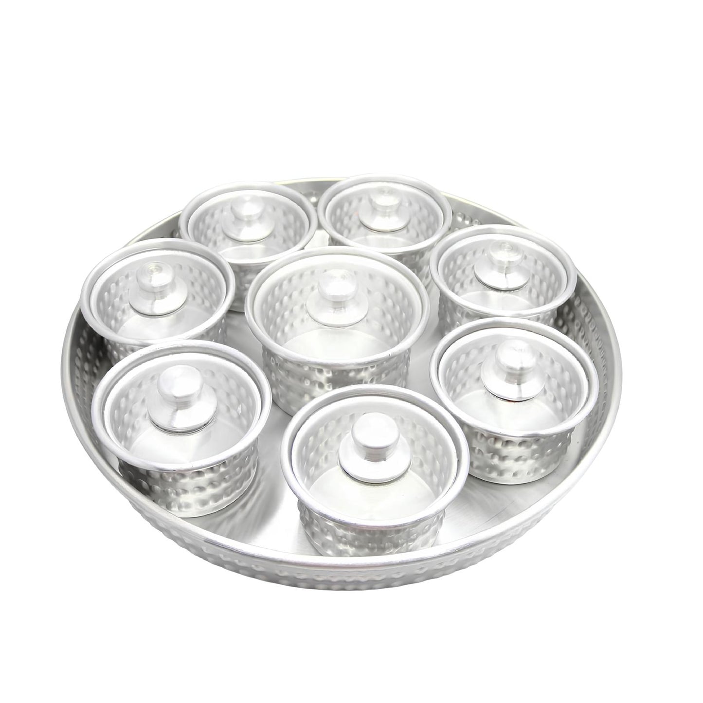 Designed Serving Tray with Gergean Pot 8 pcs