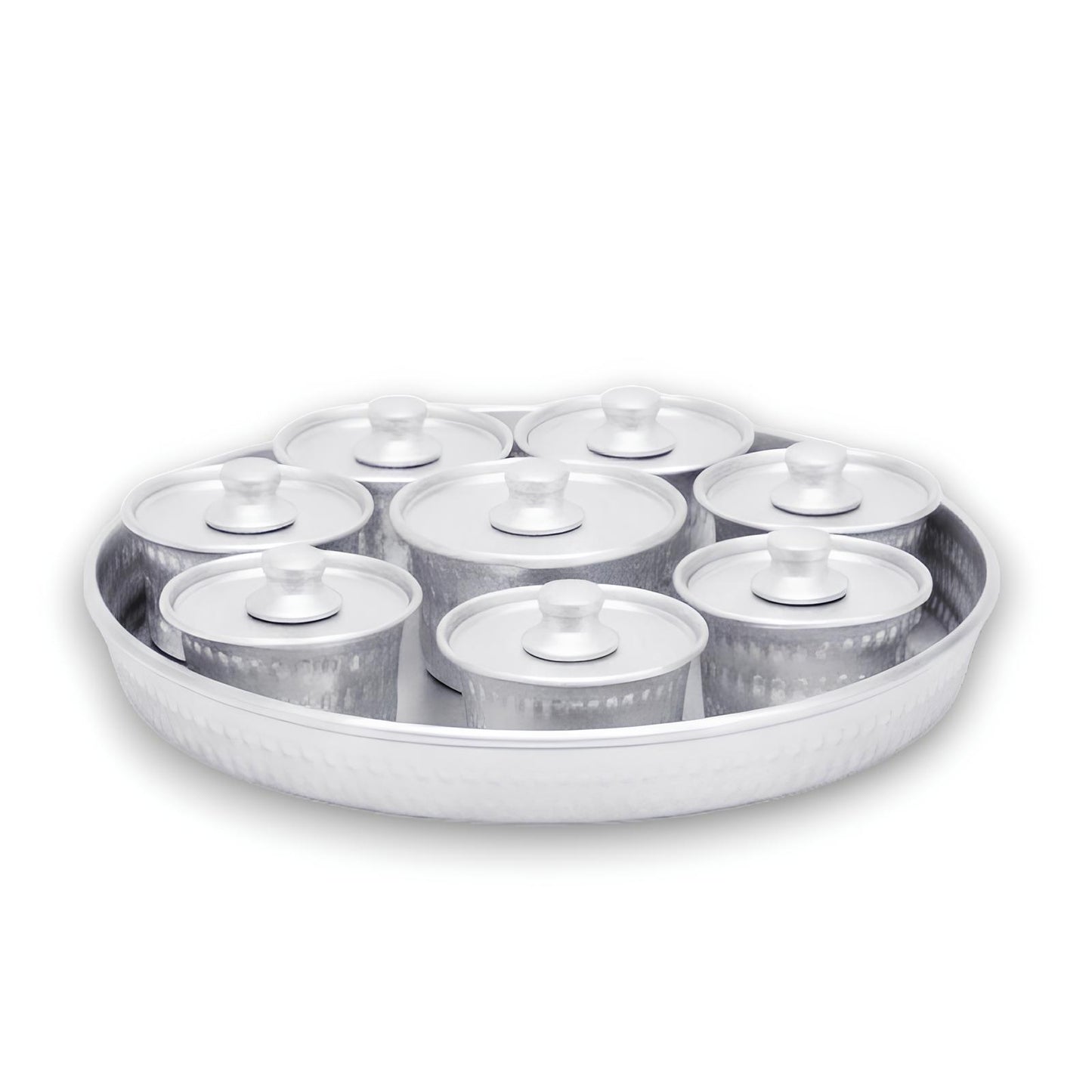 Designed Serving Tray with Gergean Pot 8 pcs