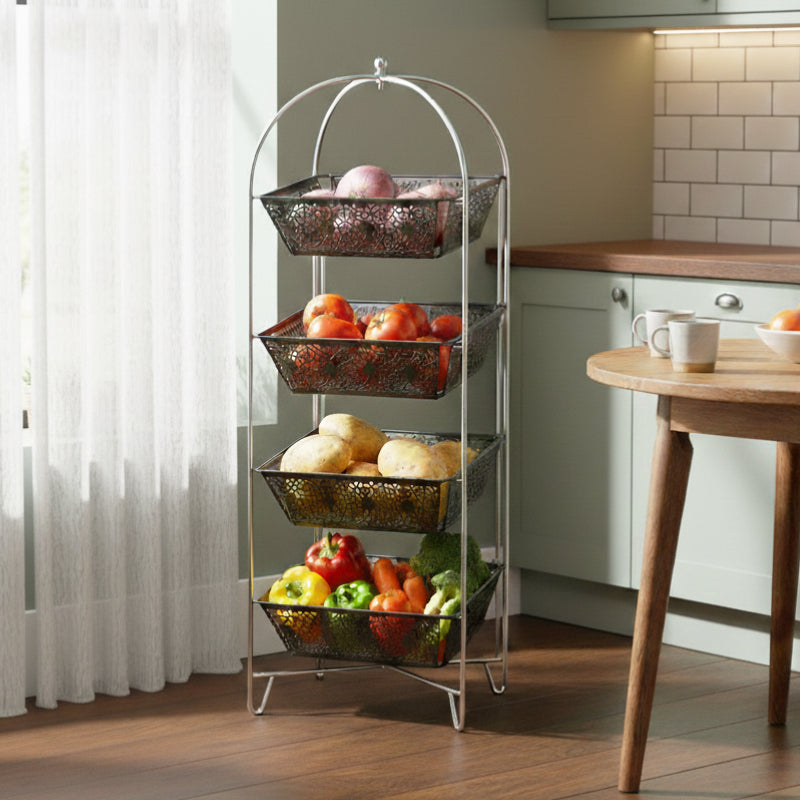 4 Tiers Kitchen Trolley
