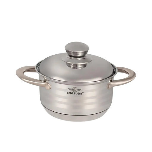 Stainless Steel Pot with Lid set of 3 ALJERAIWI