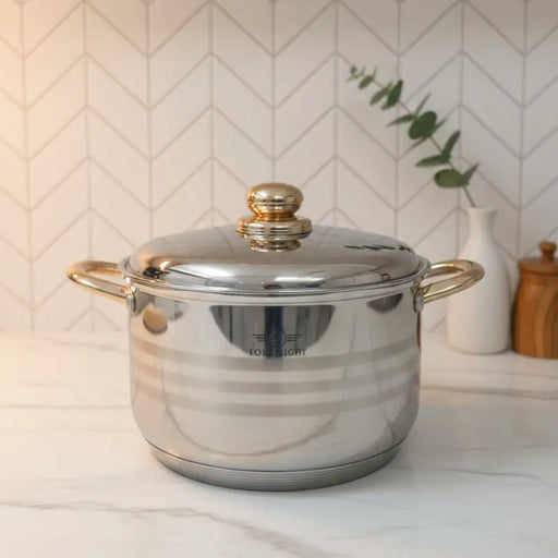 Stainless Steel Pot with Lid set of 3 ALJERAIWI