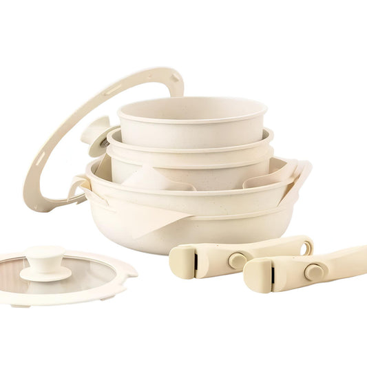 Non Stick Cookware set with Removable Handles