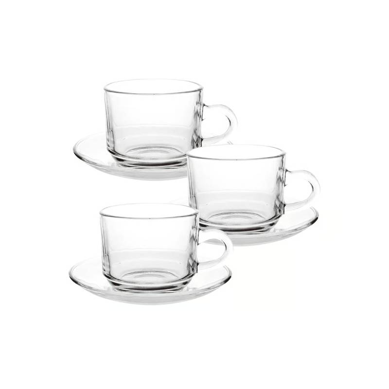 Cup and Saucer 6 Pcs Set - 150 ML ALJERAIWI