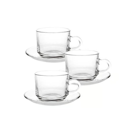 Cup and Saucer 6 Pcs Set - 150 ML ALJERAIWI