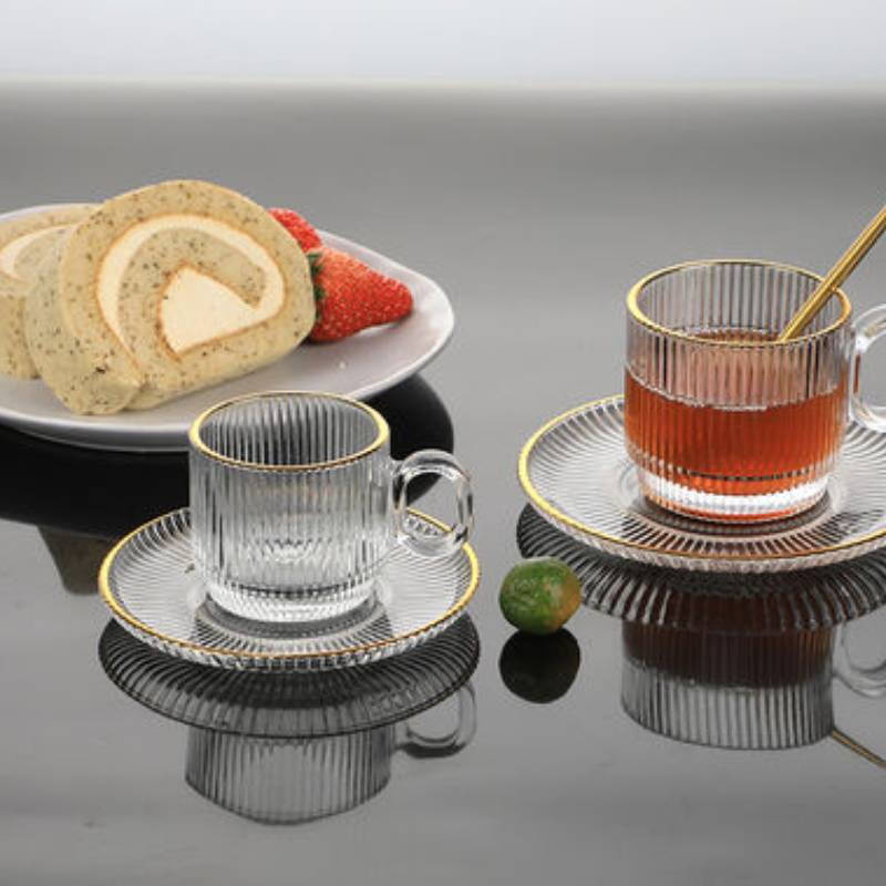 Cup and Saucer 6 Pcs Set - 100 ML ALJERAIWI