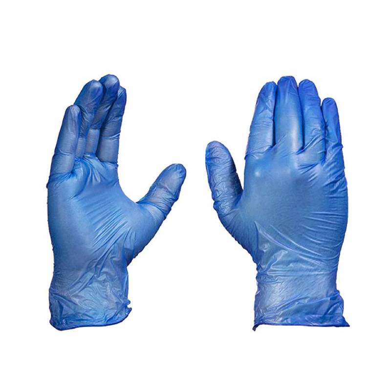 Blue Powder Free Vinyl Gloves ALJERAIWI