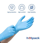 Blue Powder Free Vinyl Gloves ALJERAIWI
