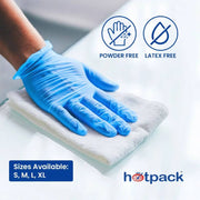 Blue Powder Free Vinyl Gloves ALJERAIWI