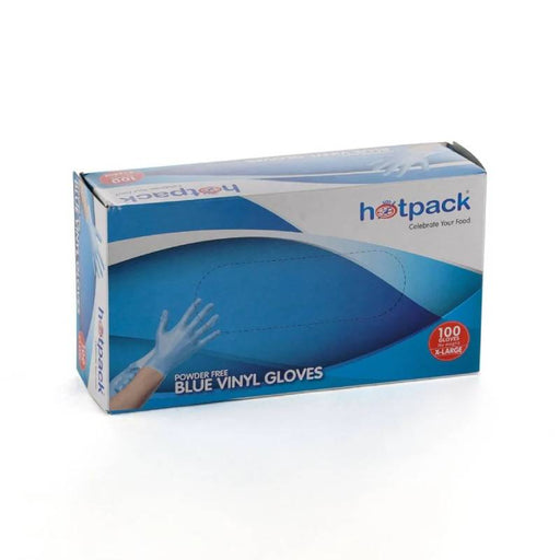 Blue Powder Free Vinyl Gloves ALJERAIWI