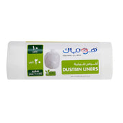White Dust Bin Bag Roll 10 Gallon ALJERAIWI