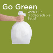 White Dust Bin Bag Roll 10 Gallon ALJERAIWI