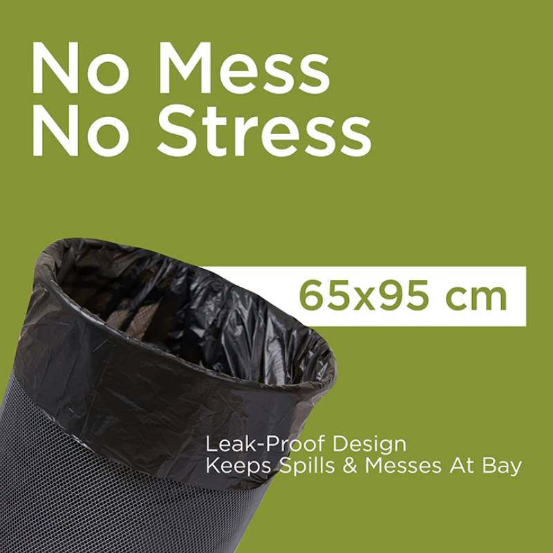 Black Heavy Duty Garbage Bag Roll 30 Gallon ALJERAIWI