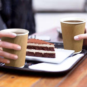 Kraft Ripple Paper Cups 4 Oz ALJERAIWI