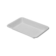 Plastic White Rectangular Trays 50 Pcs ALJERAIWI