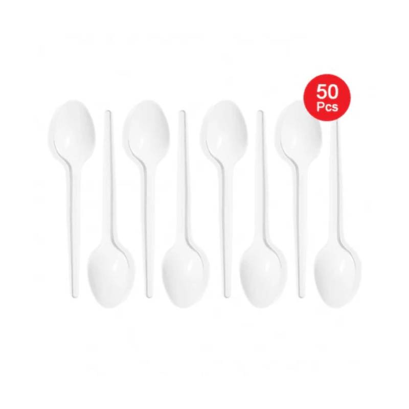 Plastic Clear Spoon 50 Pcs ALJERAIWI