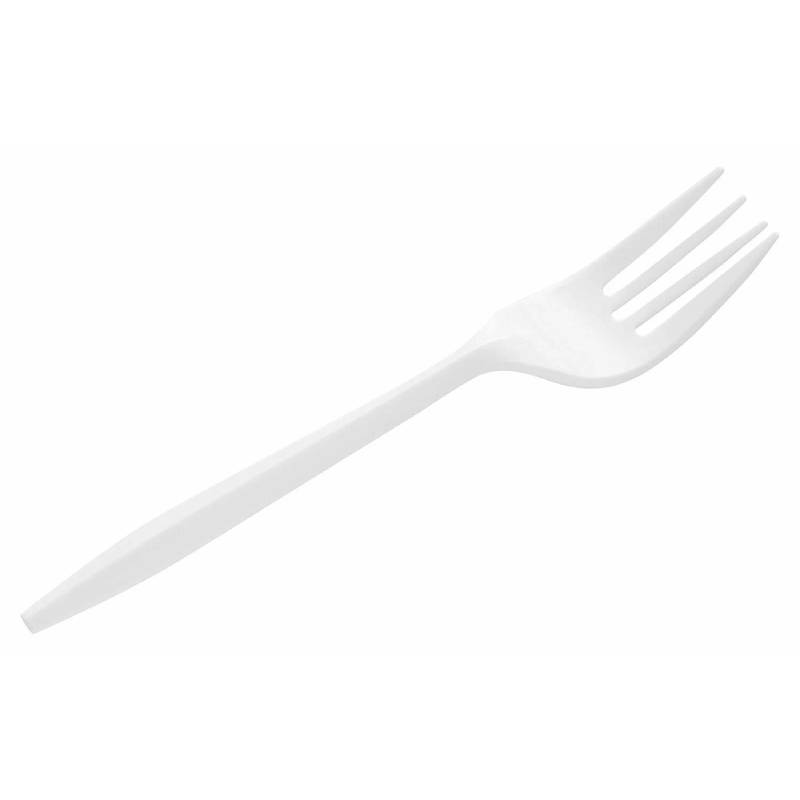 Plastic White Fork 50 Pcs ALJERAIWI