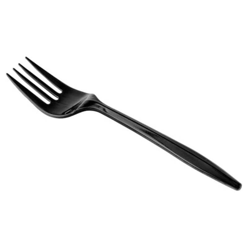 Plastic Black Fork 50 Pcs ALJERAIWI