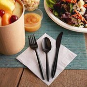 Plastic Black Fork 50 Pcs ALJERAIWI