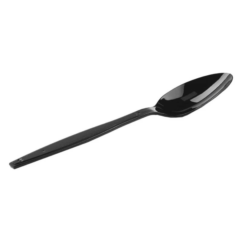 Plastic Black Spoon 50 Pcs ALJERAIWI