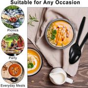 Plastic Black Spoon 50 Pcs ALJERAIWI