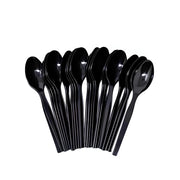 Plastic Spoon Black 50 Pcs ALJERAIWI