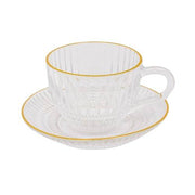 Cup and Saucer 6 Pcs Set - 230 ML ALJERAIWI