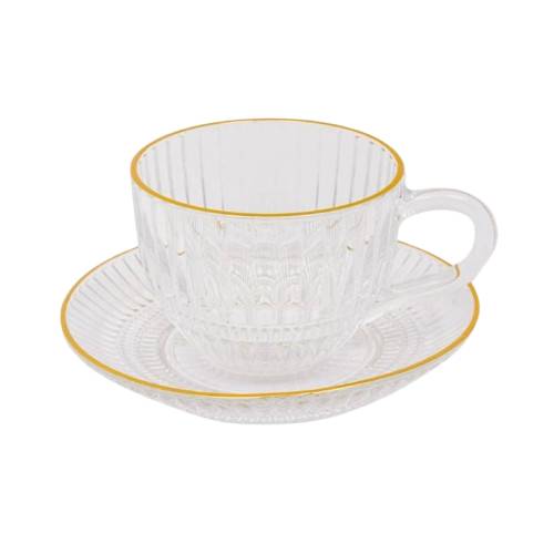 Cup and Saucer 6 Pcs Set - 230 ML ALJERAIWI